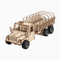 3D Wooden Puzzle Military Transport Truck DIY Kit Simulation Model