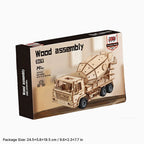Premium "Wood assembly" DIY gift box for the Dilruo 3D cement mixer truck puzzle, suitable for ages 14 and up.